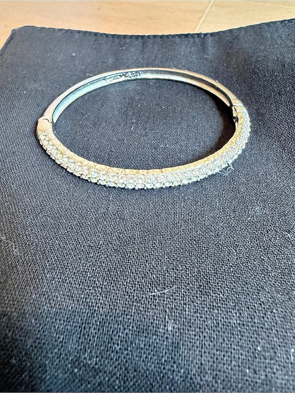Nolan Miller Crystal Tennis Bracelet in Silver & Gold